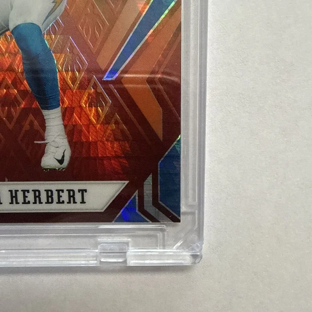 2020 Panini Phoenix JUSTIN HERBERT Chargers Fire Burst #103 Rookie RC